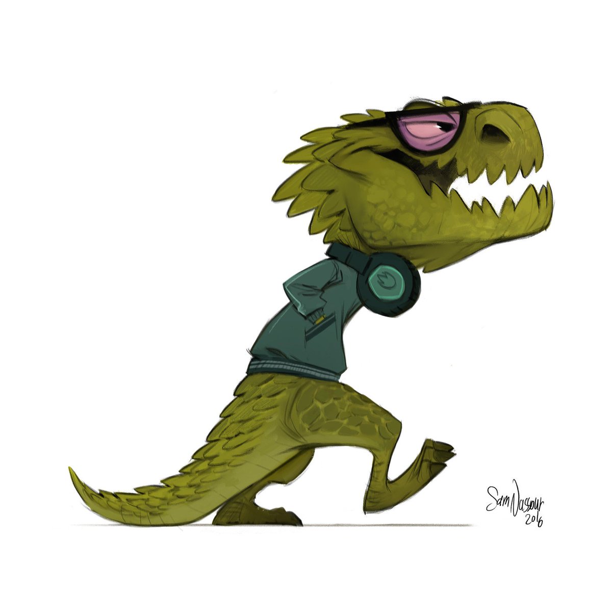 T-Rex-ish thing from yesterday. I should be more active on Twitter, I know..:)
artstation.com/p/Be9qk