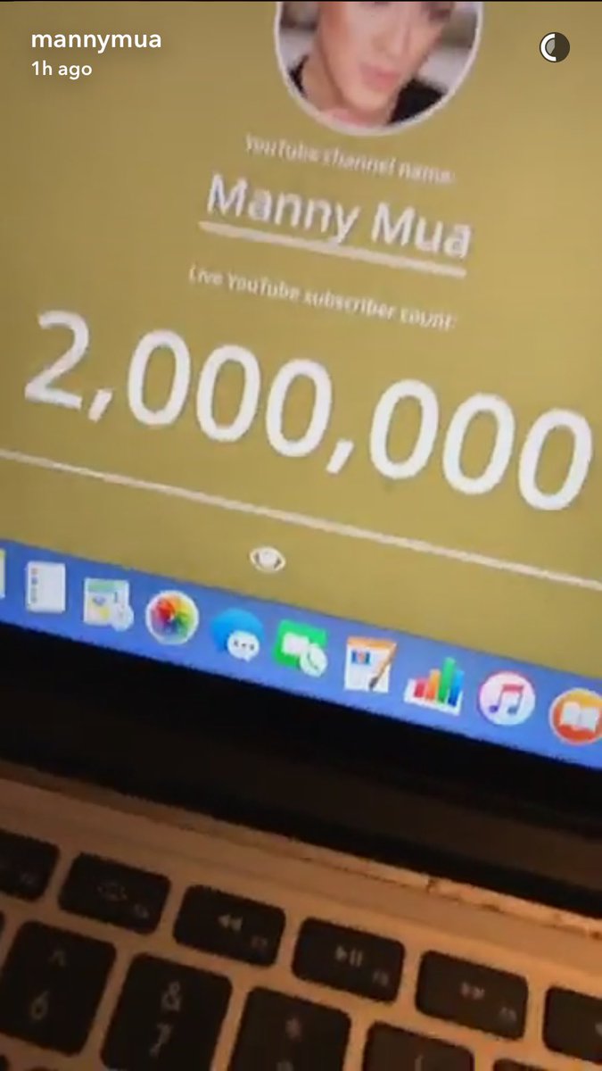 torisan227's tweet photo. @MannyMua733 I hope you see this because there are 1,999,999.... or 2,000,000 #Mannyacs out there  CONGRATULATIONS on 2 mil ❤️ https://t.co/skw7Otc3m0