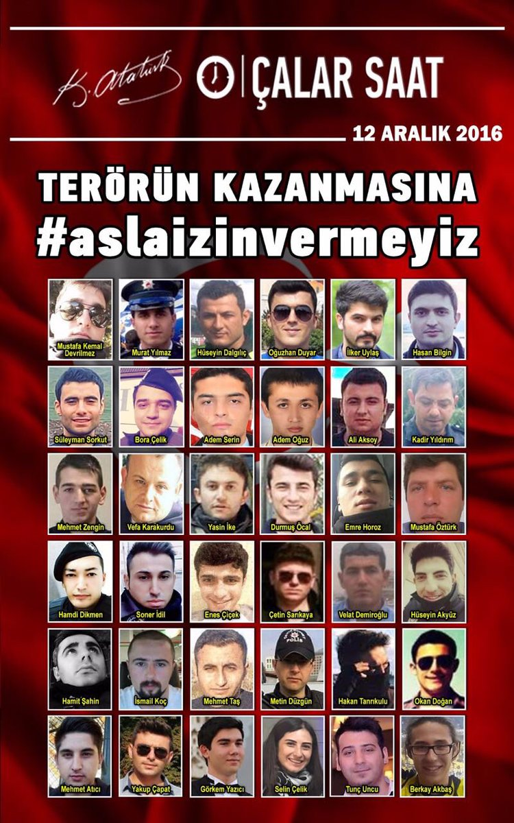 Bu yüzlere iyi bak Türkiyem; onlar senin şehitlerin.