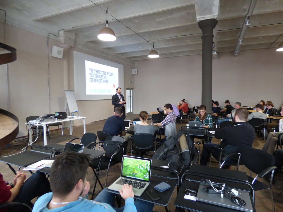 GISTNetwork's tweet photo. Andy Mass #GISTMasterClass today in Ukraine: "Early customer feedback is key to a successful venture". @USEmbassyKyiv https://t.co/Ri8lFlZCSJ