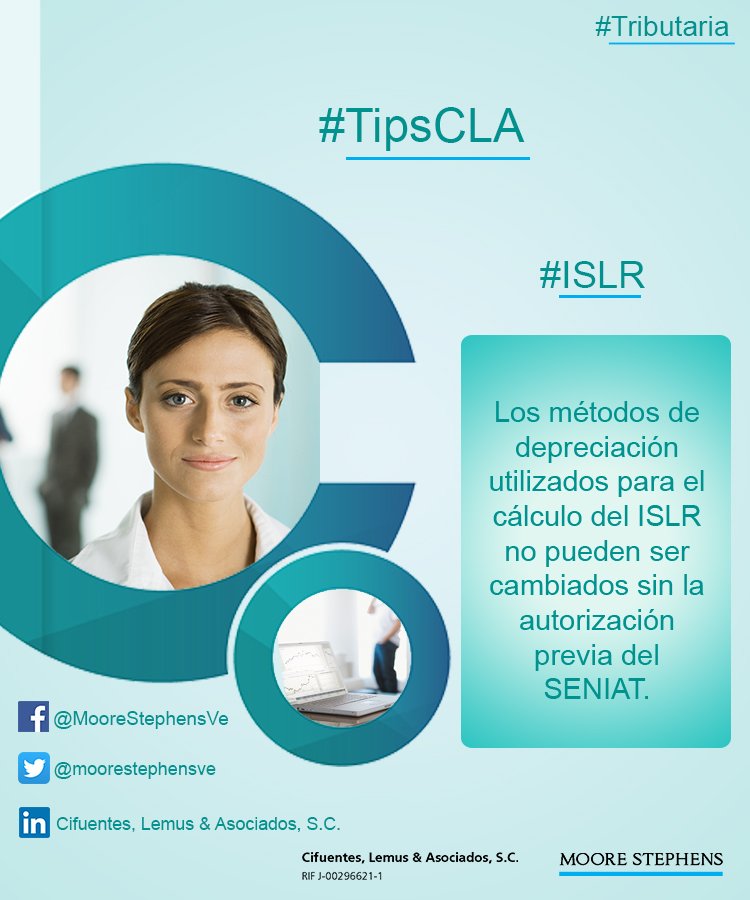 mooredevzla's tweet photo. #FelizLunes con los #TipsCLA en el área #Tributaria
#ISLR somos #Cifuentes, Lemus & Asociados, S.C. somos
#Moorestephens https://t.co/kWabqFIoj5