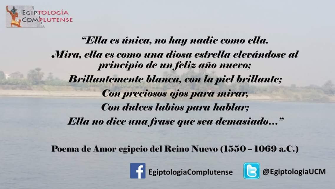 Hoy es #LunesdeTextosEC y os traemos un Poema Amoroso del Reino Nuevo