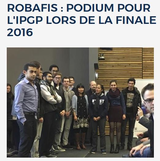 CY__Tech's tweet photo. Concours d'ingénierie système #Robafis 2016 : l'IPGP #EISTI #ENSEA #SUPMECA est sur le podium https://t.co/vaLfAHHzLV https://t.co/6H6Kq1qzns
