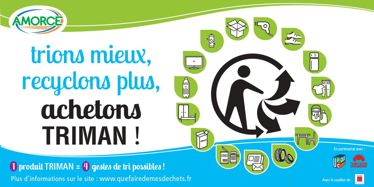 ademe's tweet image. Pour Noël, privilégions les cadeaux qui auront une 2nde vie ! Repérons le logo #Triman : ecoco2.com/blog/14191-pou… #déchets #recyclage @EcoCO2
