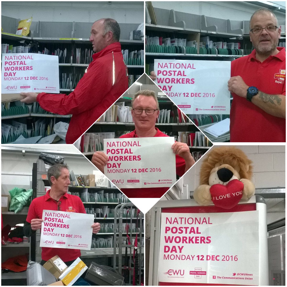 sheenylou's tweet photo. Gorseinon delivery office supporting #PeoplesPost #postalworkersday @CWUnews https://t.co/rHMKROQS5a