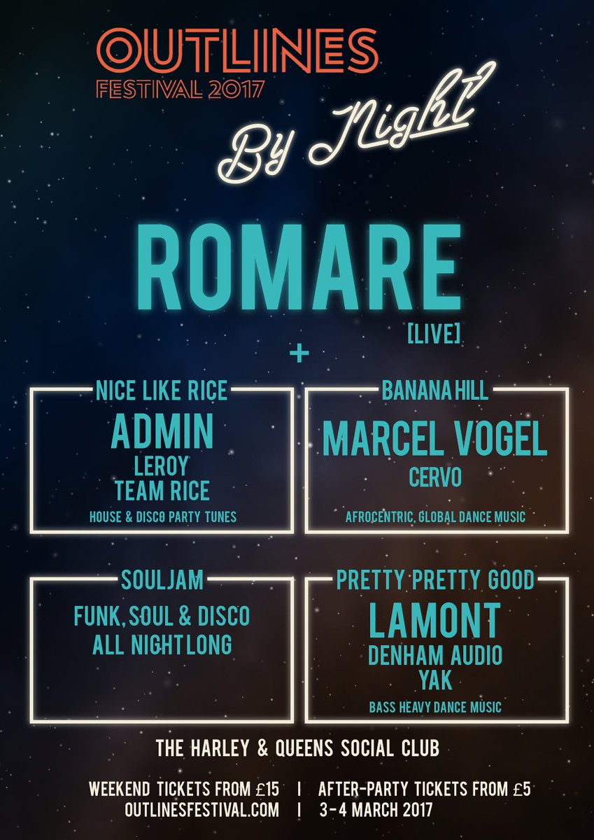 You want after-parties? We've got after-parties. outlinesfestival.com <a href="/nlrsheffield/">Nice Like Rice</a> <a href="/ppgsound/">Pretty Pretty Good</a> <a href="/banana_hill/">Banana Hill</a> <a href="/SoulJamUK/">SoulJam UK</a>