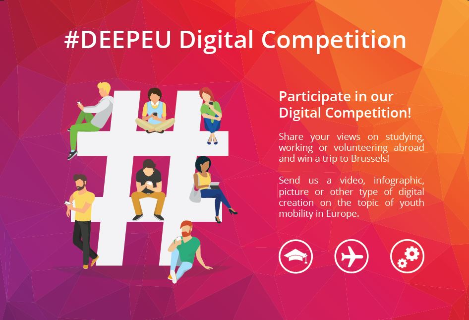 ecas_europe's tweet photo. Participate in our #digital competition with ideas on #youth #mobility experiences &amp; win a special prize https://t.co/qXsoAg0LHE #DEEPEU https://t.co/rESvgjwU25