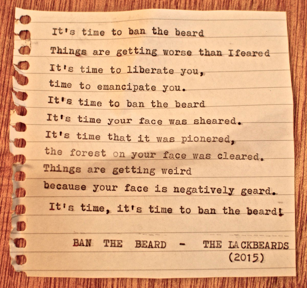 lackbeards's tweet image. It's time to ban the beard.
#beards #banthebeard #banbeards #beard #realmenshave #lackbeards