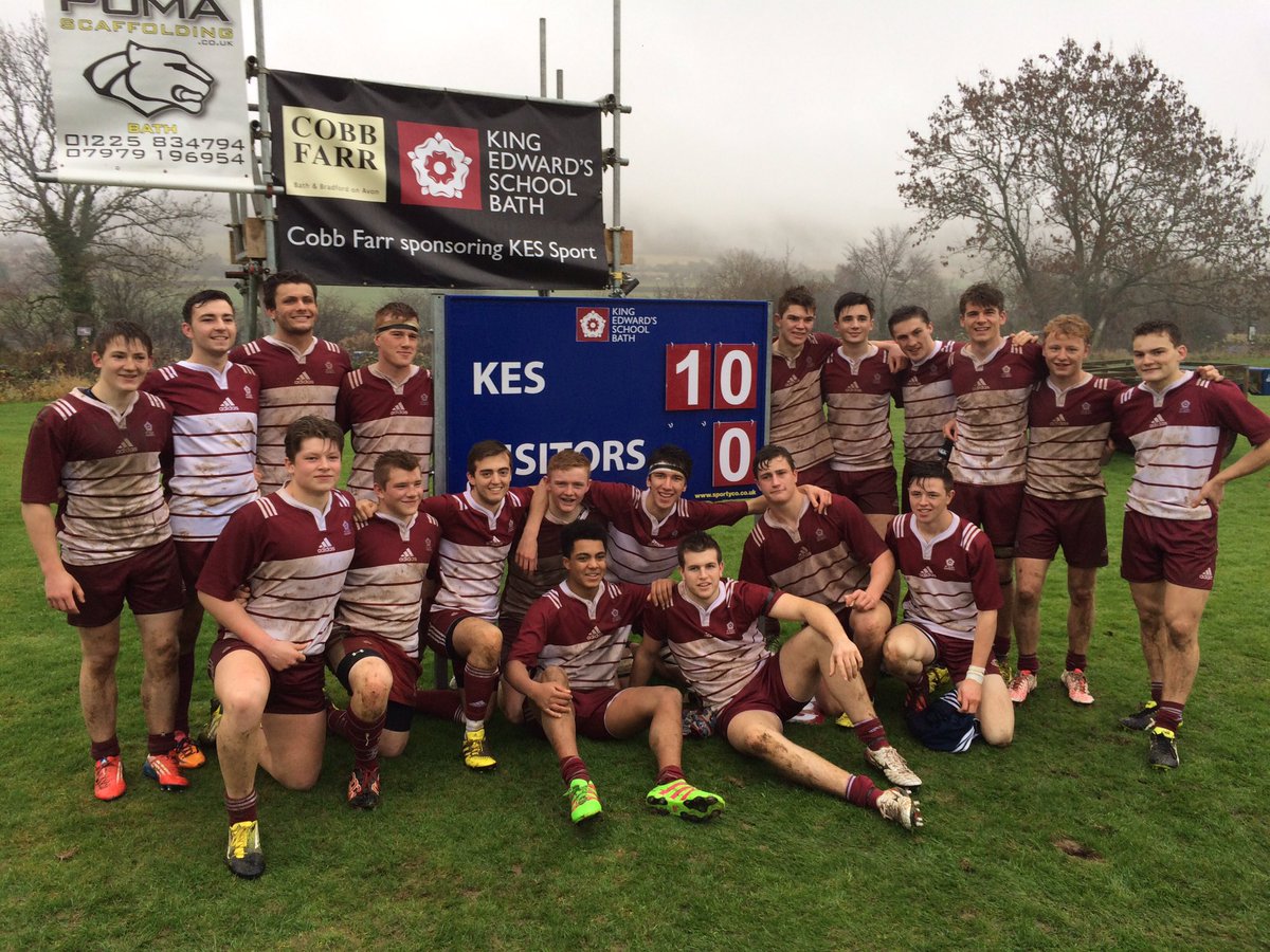 Congratulations from Cobb Farr the proud sponsors of Sport for the unbeaten @KESBathSport 1st XV Rugby this weekend! Great Result! #topteam