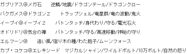 ポケモン サン の軌跡 ５