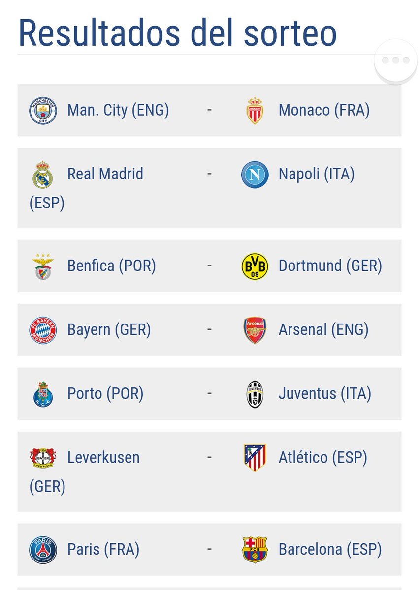 juanchobta77's tweet photo. Sorteo uefa champion league que suerte para real Madrid ....... @cesaralo @PajaritoDeIvan https://t.co/FJ8uS9zLf8