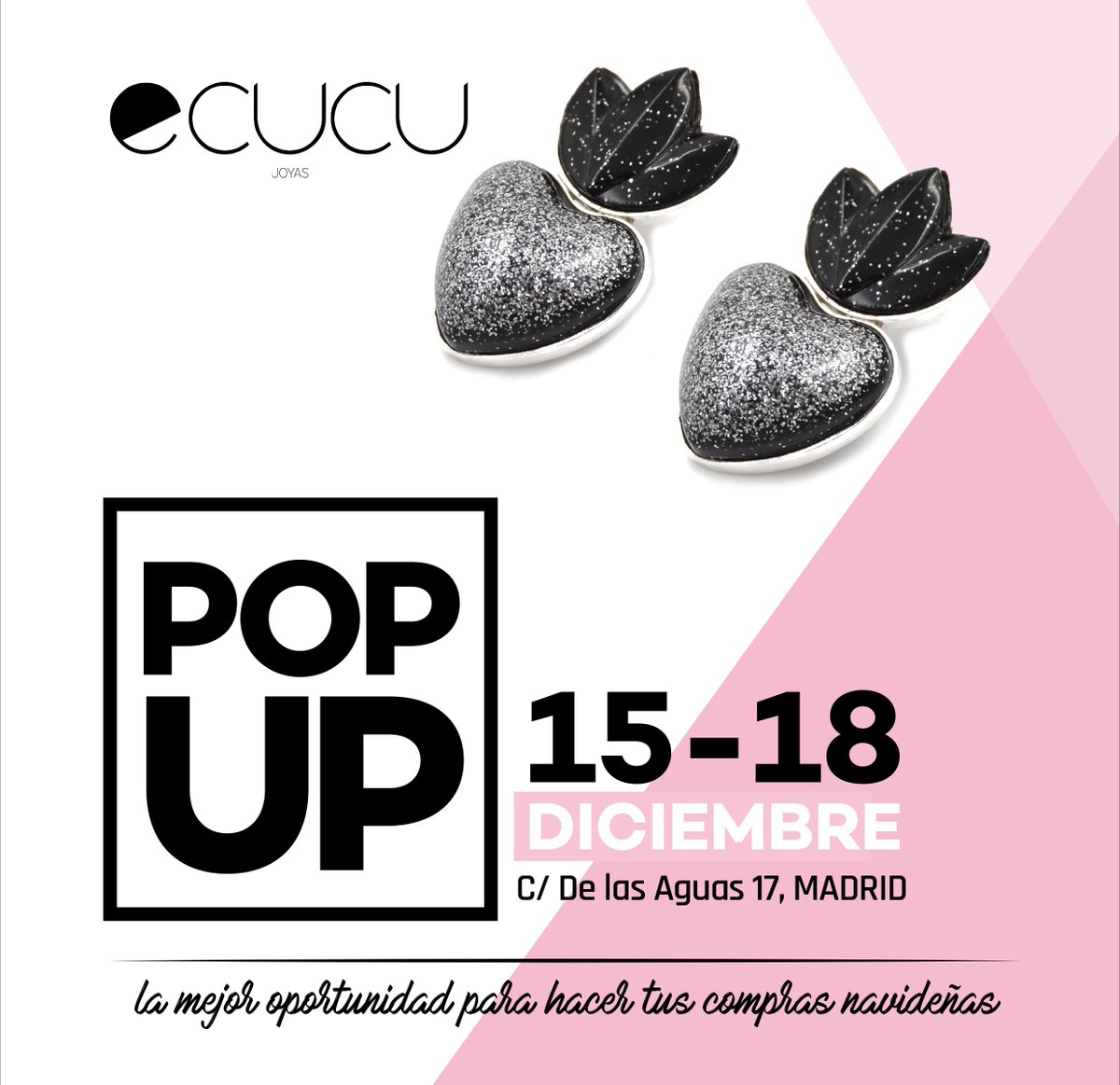 Ecucujoyas's tweet photo. Ya queda menos. Ven a visitarnos al POP UP de las influencers #gotalents #goforchristmas https://t.co/lmFfHxBqXO