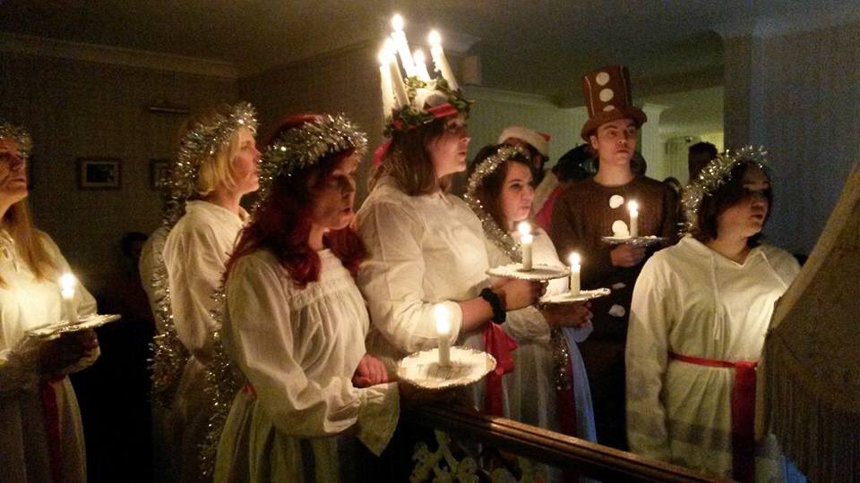 Jpsedinburgh's tweet photo. Lucia 13 Dec #edinburgh #Christmas  @JosephPearces @boda_bar_tweets @VictoriaLeith @akvaedinburgh @scandiandscot https://t.co/tcZEhLJeGX