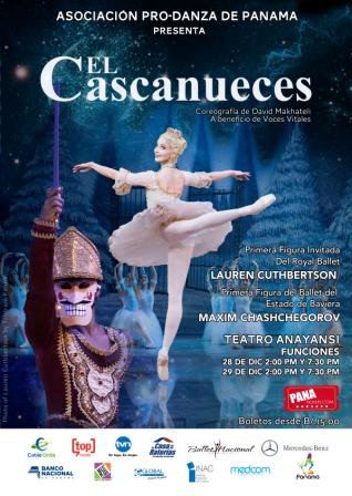 Ballet "EL CASCANUECES" Miércoles 28 y Jueves 29 de Diciembre. Teatro Anayansi ATLAPA. 2pm y 7:30pm Panatickets: $15