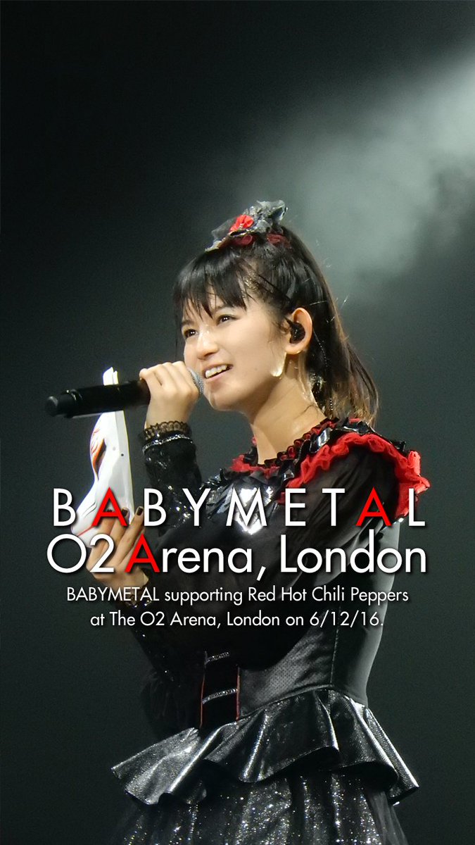 Deer Live 赤いニット帽 Sur Twitter Iphone用の壁紙death Red Hot Chili Peppers Uk Tour O2 Arena London Babymetal Su Metal Yuimetal Moametal