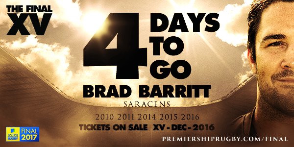 premrugby's tweet photo. Today marks the day of No. 12, &amp; it's @Saracens' @bradbarritt who takes the centre spot in our #FinalXV. Agree? https://t.co/cTBH5WS8ic 🏉 https://t.co/DYjJTy0ilq