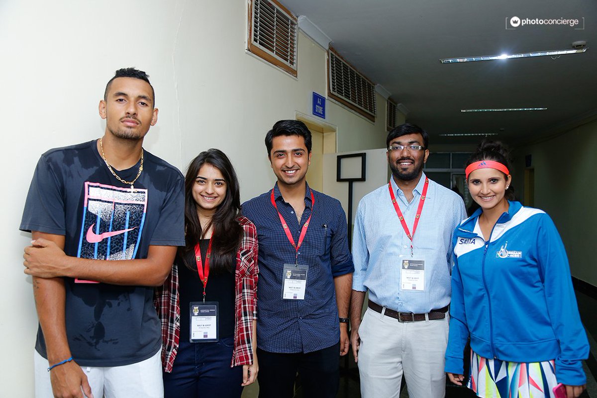 iptl's tweet photo. Winners of the #MyIPTLSeat contest in India had the chance to meet and greet some of the #IPTL2016 players! https://t.co/7a2hK93aET