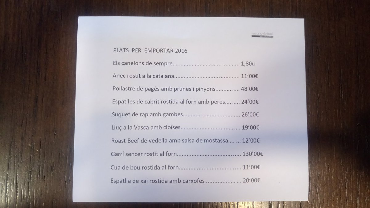NouUrbisol's tweet photo. Si aquest Nadal no vols cuinar, vine a buscar les nostres propostes. Encàrrecs fins el 20 de desembre. #nouurbisol #castelloli #anoiacuina https://t.co/pAGATAEilJ