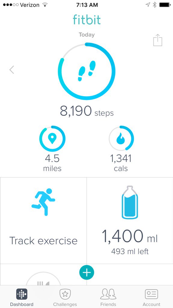 MannyVille's tweet photo. Nice way to start the day with 8,190 steps already #feeling energized #fitbit https://t.co/5EdO7esd2I