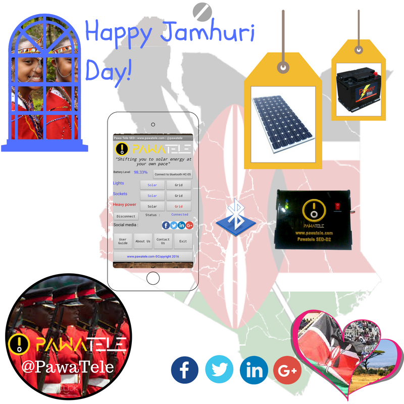 PawaTele's tweet photo. @PawaTele Ltd wishes you a happy Jamhuri day! Keep your eyes wide open, more incredible technology on the way https://t.co/rybTP7Aw1X https://t.co/uHF3eMs8qY