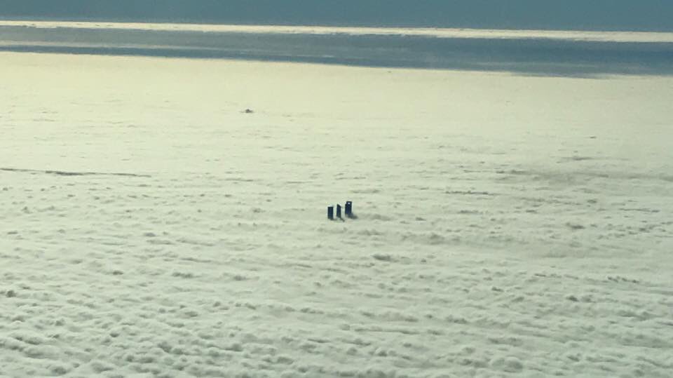 Madrid, niebla desde el aire