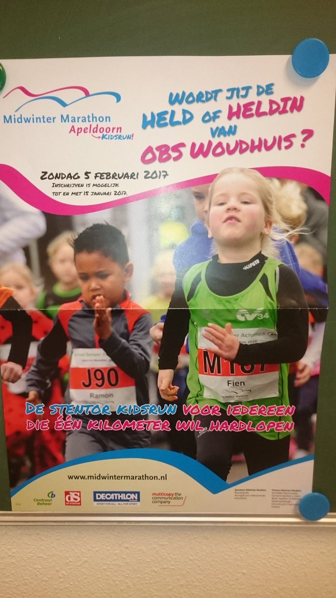 Voor onze sportieve leerlingen. De inschrijving voor de Midwintermarathon op 5 februari is geopend. #1km #kidsrun