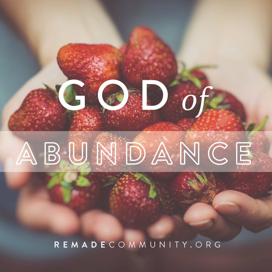 remadeministry's tweet photo. @bettersjai  paints us a visual reminder of His abundance in today's devotional: https://t.co/lPQhTobn6A #feedyourfaith #Godofabundance https://t.co/L8Jrkt1AJS