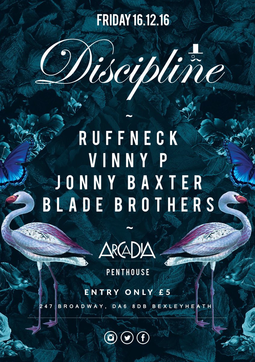 DISCIPLINEevent's tweet photo. This Friday its on @Arcadia_lounge in their #Penthouse. If your out in #Bexleyheath come and join us. It's going to be a great night 🎶🎶🎶 https://t.co/xXCXdE25gR