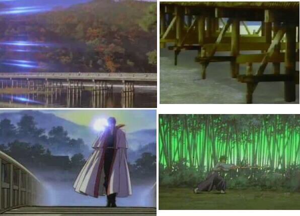 ナミ A Twitter るろうに剣心の京都編大好きやしopに嵐山の渡月橋で比古清十郎歩いてるし私の職場は嵯峨嵐山だから聖地だらけ