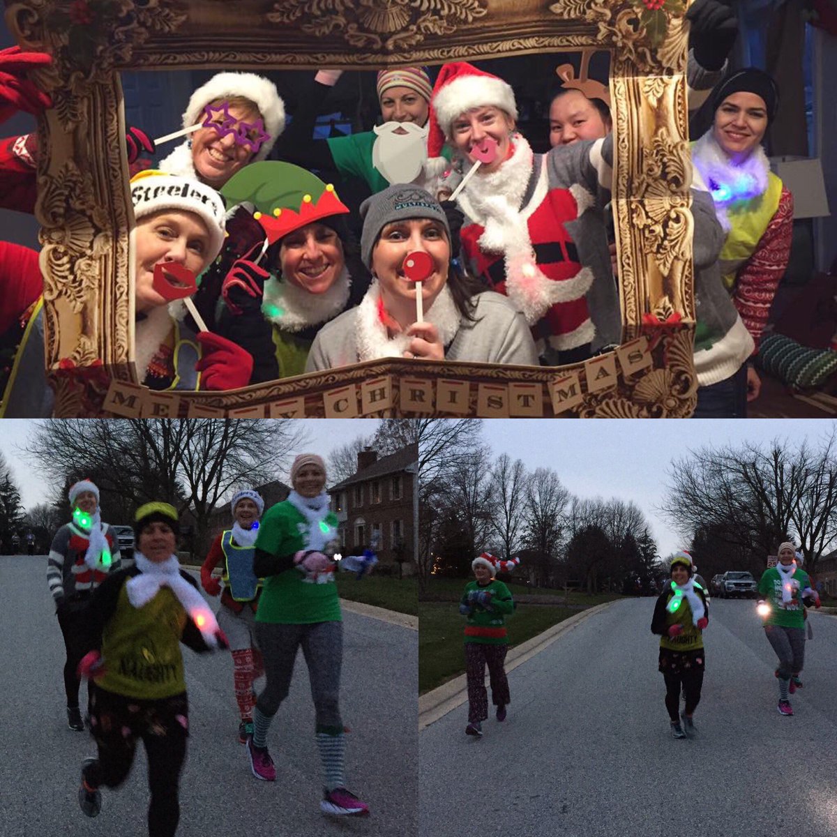 ScoliSwimmer's tweet photo. WCWMS Ugly Sweater 5K and party!! #westchesterPA #WCWMS #uglysweater #Triathlon https://t.co/RYlpunLRec