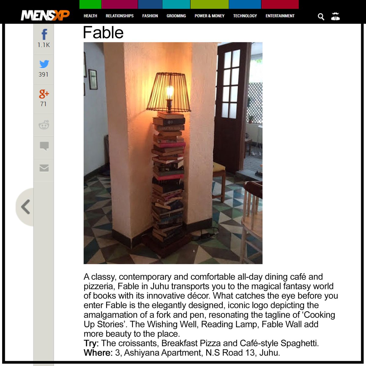 fablecafeandbar's tweet photo. " Fable in Juhu transports you to the magical fantasy world of books.." - Thank you @MensXP for the feature!
#Fable #CookingUpStories https://t.co/UeGjLsaSbu