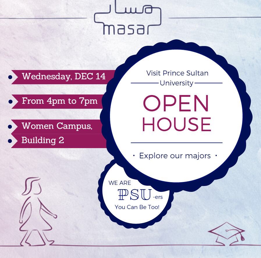 Masar_PSU's tweet photo. لا تفوتوا فرصة التعرف على جامعة الأمير سلطان و تخصصاتها يوم الاربعاء 🗓١٤ ديسمبر ⏰٤-٧ مساءً .. الدعوة للبنات 🙋🏻 https://t.co/wBCitpPRCy