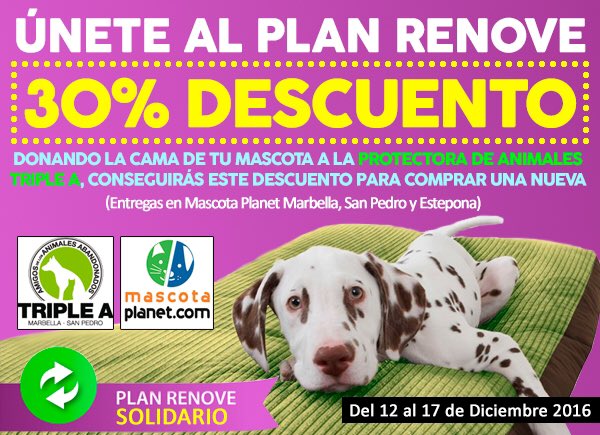 Somos amigos d las mascotas 🐶🐱🐰🐟🐢Únete a la comunidad <a href="/MascotaPlanet/">Mascota Planet</a> y ayudas a la <a href="/TripleAMarbella/">Triple A Marbella</a> con ideas tan 👏🏼👍🏻buenas como esta!!