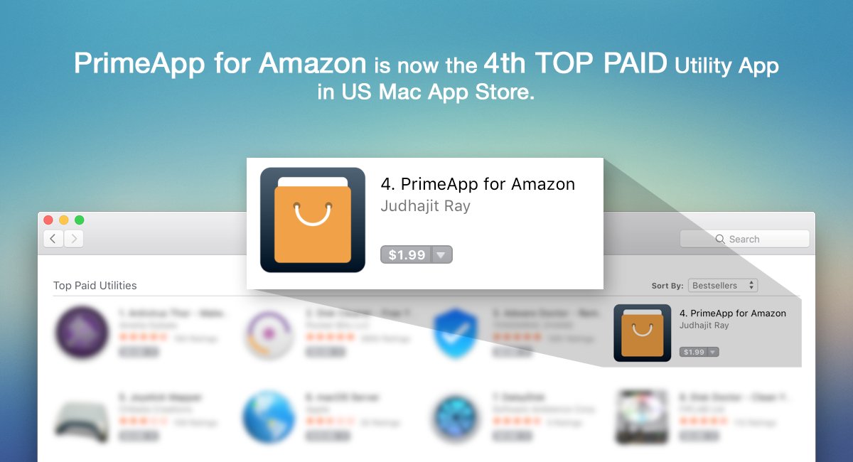 App_Ease's tweet photo. #PrimeApp for Amazon is now among #TOPPAID #Utilities App in US Mac #AppStore
 Checkout the app today: https://t.co/qgP8o6besT #shoppingapp https://t.co/Sdihcc8dbN