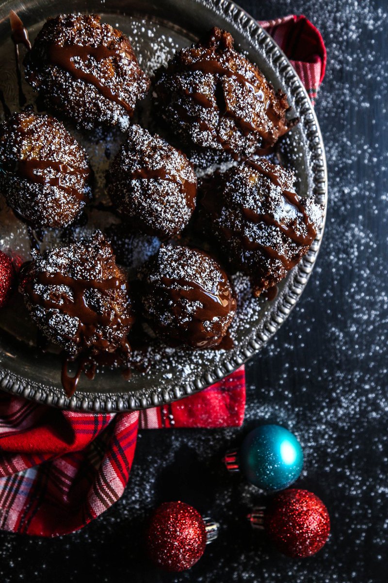 TheCuriousPlate's tweet image. New Post! &amp;gt; A must make! Chocolate Mocha Glazed Gingerbread Fritters #recipe @BobsRedMill bit.ly/2gR0aXI