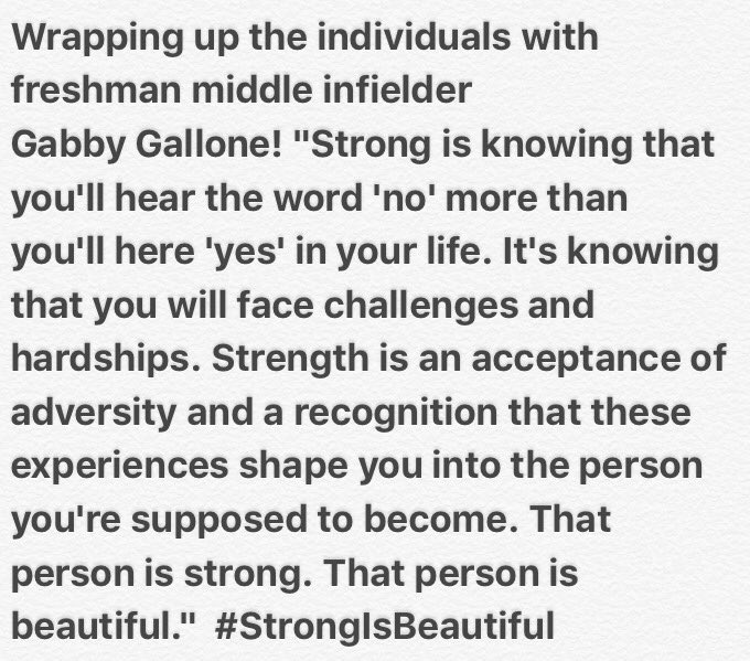 GW_Softball's tweet photo. #StrongIsBeautiful https://t.co/uLlGAOzLMt