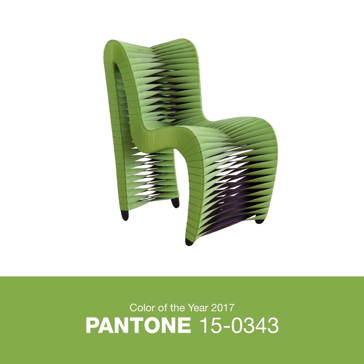 PhillipsCo's tweet image. Pantone announced its Color of the Year for 2017 is #GREENERY. Don't you think it's a spot on match for our Green #SeatBeltChair?!