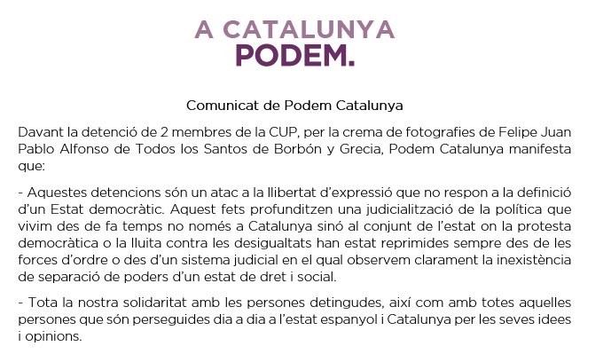 Podem Catalunya tweet media