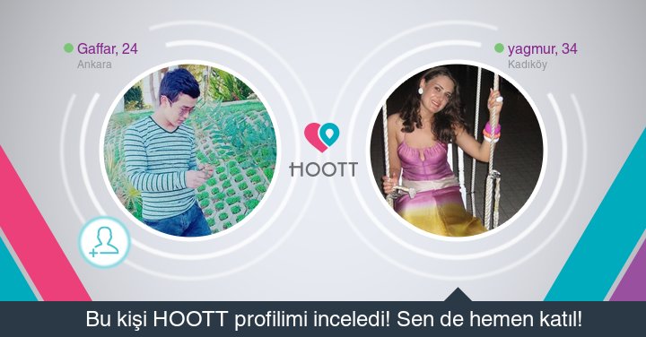 #HOOTTapp Yakınındaki kişilerle sohbet etmek için HOOTT indir. HOOTT ile Eğlen! goo.gl/jPUaB0