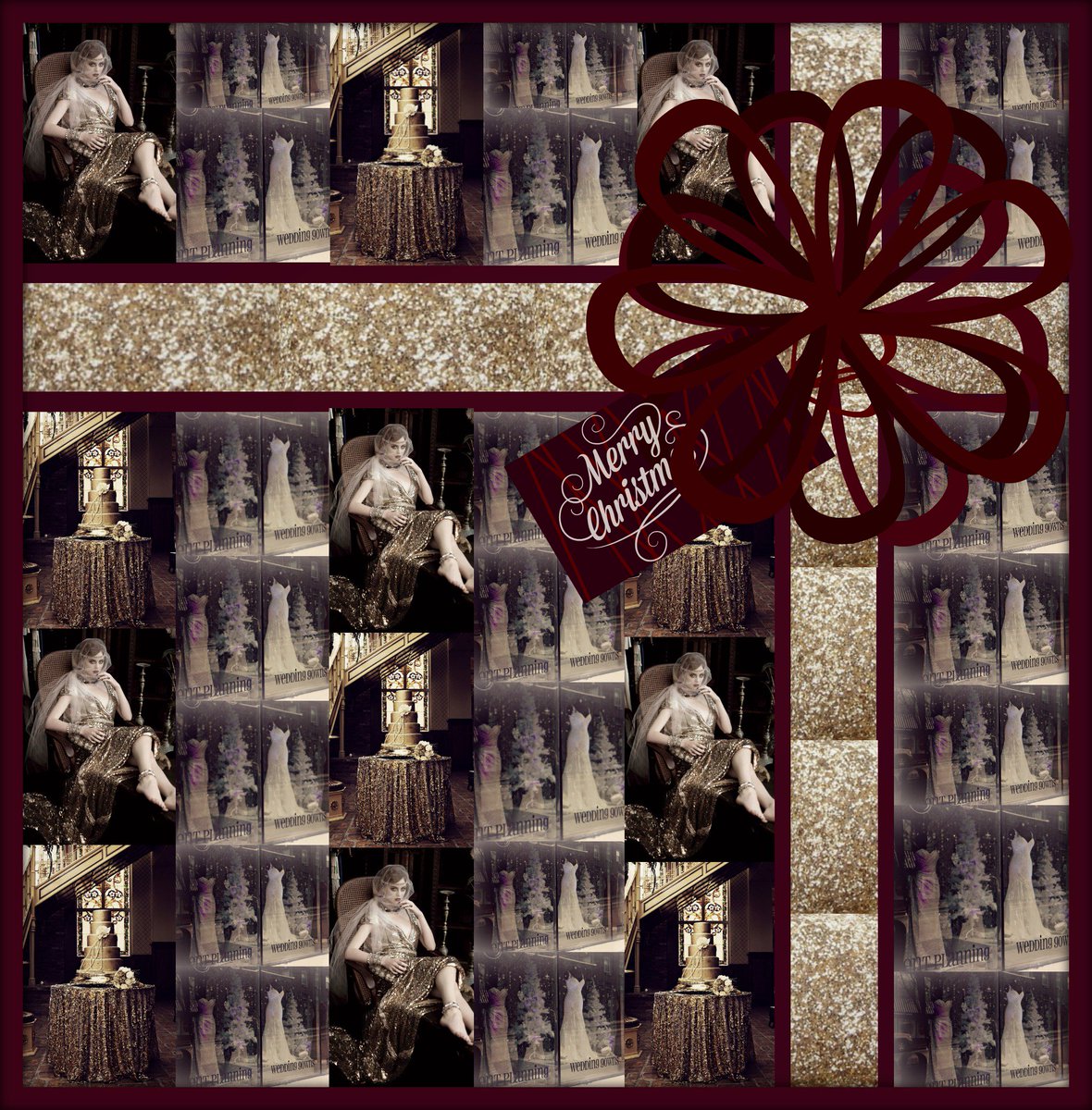 WeddingInsp's tweet image. What's wrapping in the window this week?
Classic Gold &amp;amp; burgundy.