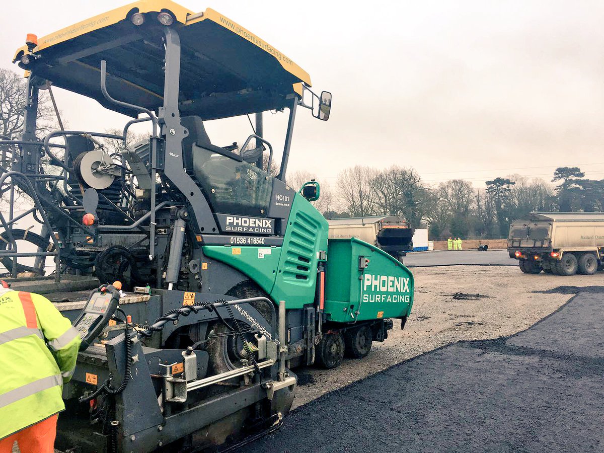 On site for <a href="/balfourbeatty/">Balfour Beatty</a> today at Moulton, using <a href="/WirtgenGroup/">Wirtgen Group</a> Vogele 1803