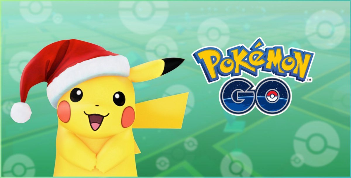 Starting today, you can catch PIKACHU WEARING FESTIVE HATS

#PokemonGO