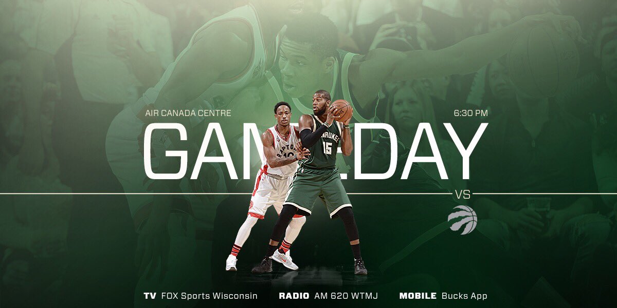 Bucks's tweet image. It's GAMEDAY in the North!! #OwnTheFuture