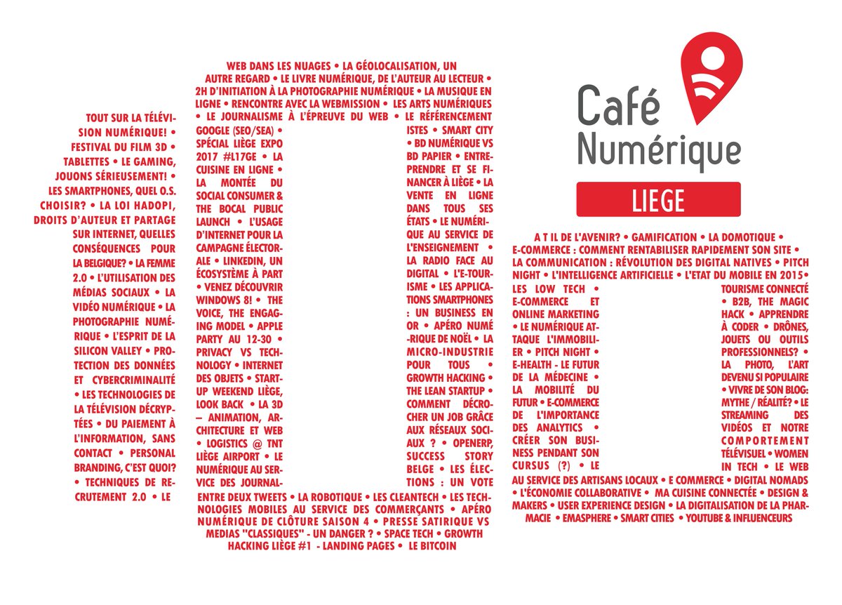 [100IEME!!!!!!] "Les maîtres du monde de l’économie numérique” <a href="/AlainGerlache/">Alain Gerlache</a> &amp; <a href="/WATTENBERGH/">Bruno</a> inscription: bit.ly/2hpnM6K #cafenlg