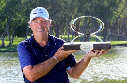 garyplayer's tweet photo. Many congratulations @BazLane on your #MCBTourChamps victory and 5th @EuroSeniorTour title. My very best. GP https://t.co/VWiXvFbl7h