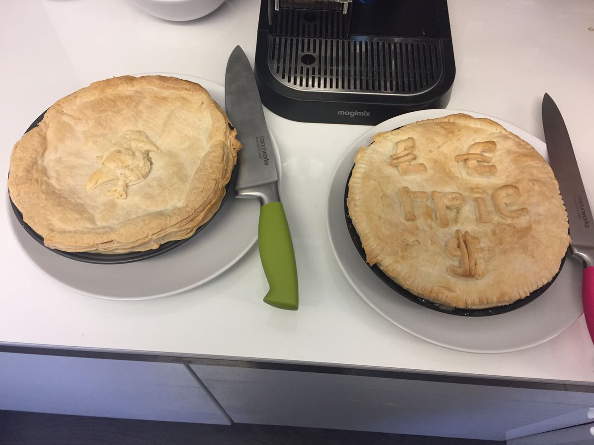 rplanme's tweet photo. More rplan Bake Off success with two delicious pies today #rpie #chicken #caulicheese #bakeoff https://t.co/rDRJeVpkk4