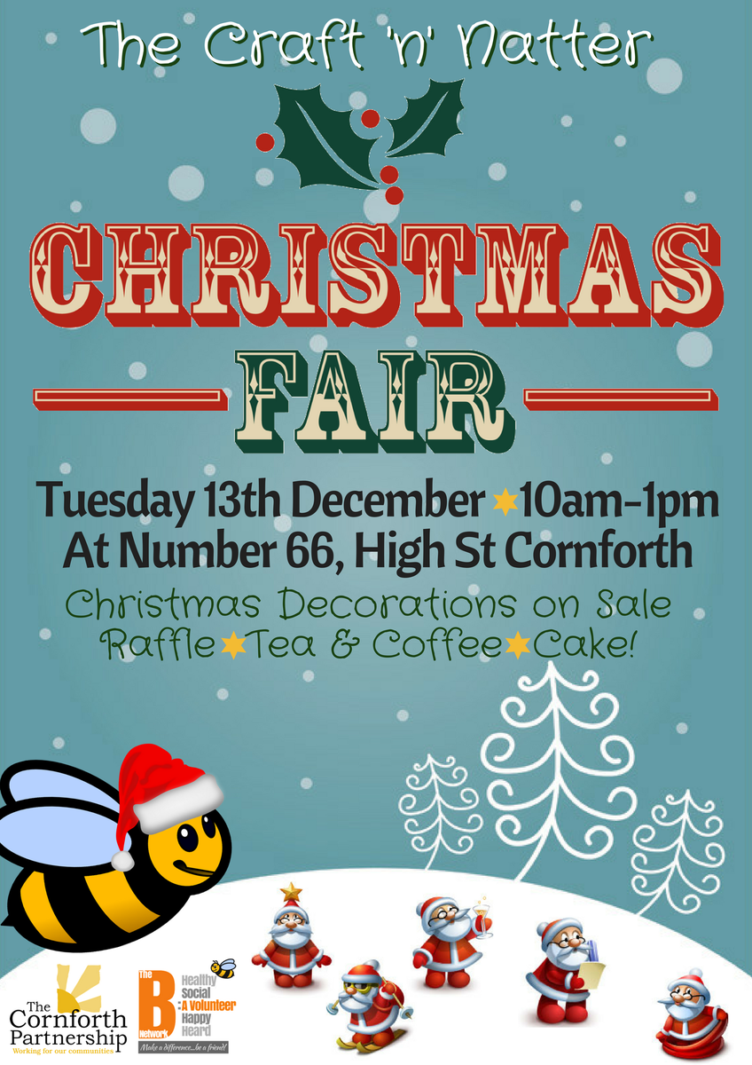cornforthhouse's tweet image. ***CHRISTMAS FAIR EVE*** The Craft n Natter'ers are holding their annual event tomorrow...here's a peak at some of the goodies on sale!