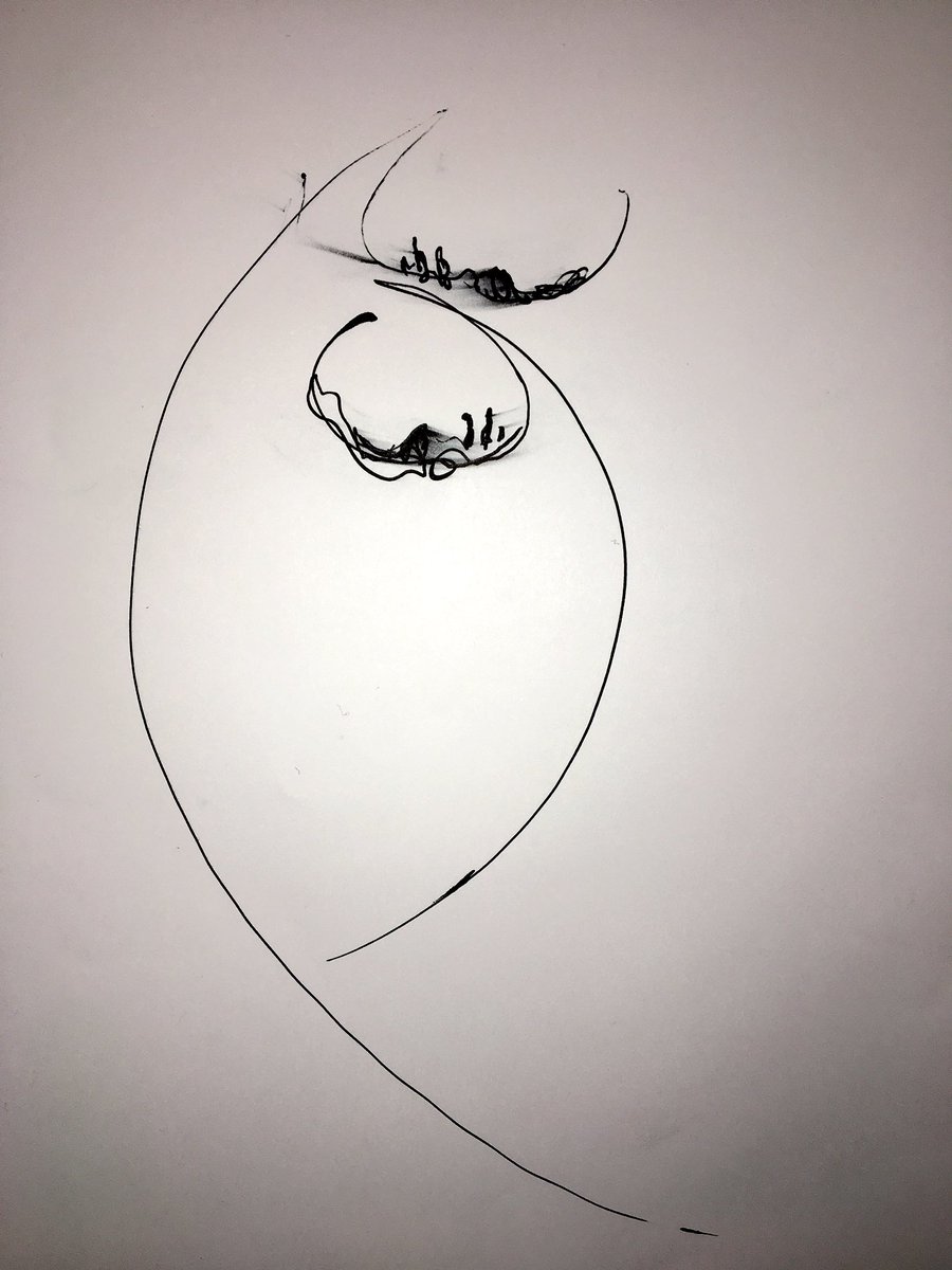 zim2918's tweet photo. The Art exists inside the viewer. In reality, it is only smudges of ink and lines on a piece of paper. The same is true of words. https://t.co/SuXcY6tlbW