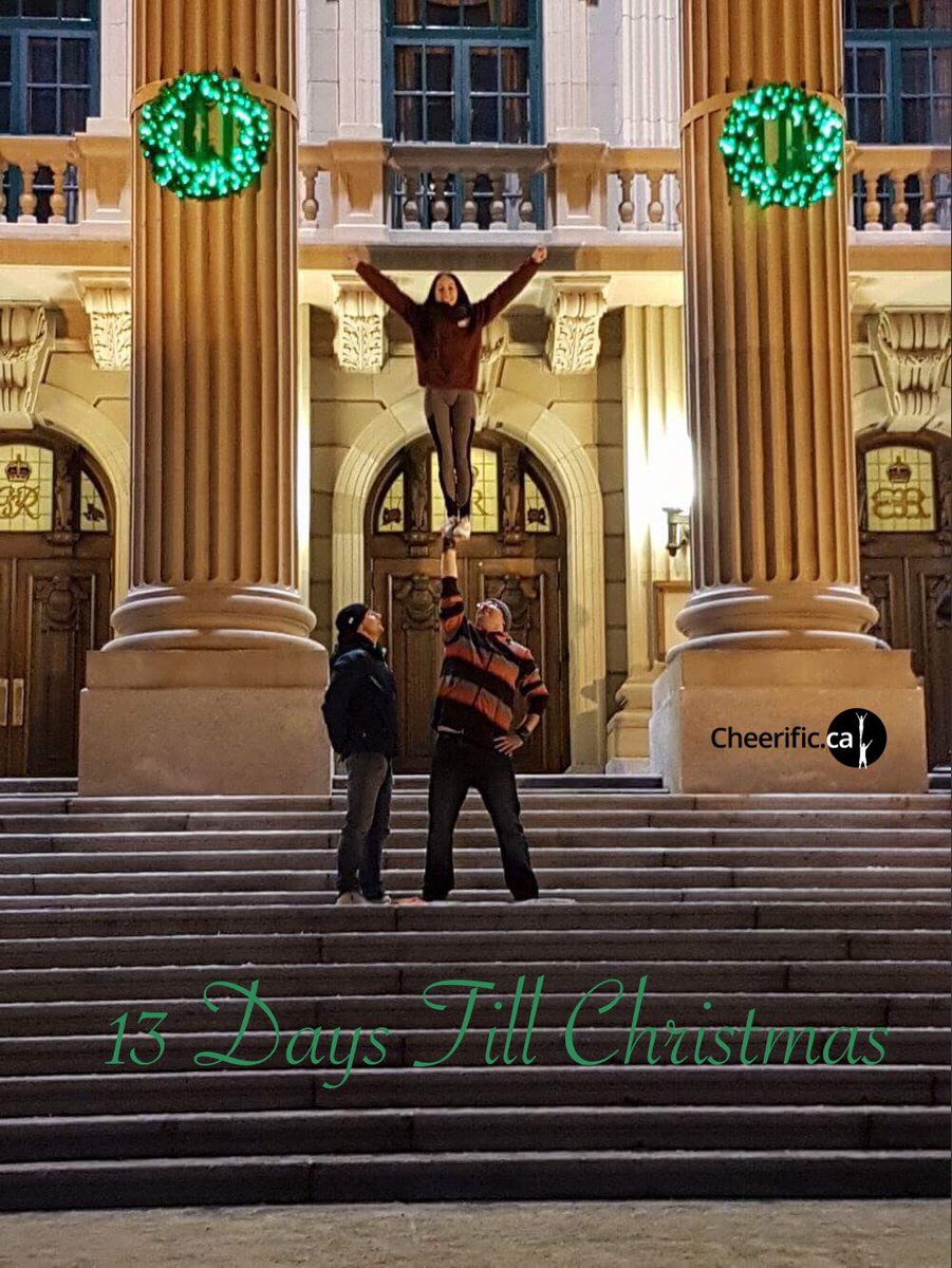 partnerstunting's tweet photo. 13 Days Till Christmas #cheerific #cheerleading #ChristmasCountdown #Edmonton https://t.co/vVcEvz7oD9