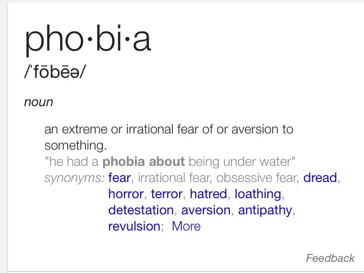 KemetNegus's tweet photo. Yeah so, fear is the foundation for horror, terror, hatred, loathing... so saying phobia ultimately does come back to FEAR... https://t.co/FNop1TtQdA